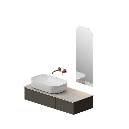 Тумба Kerama Marazzi MAGICA МАДЖИКА MA.120.2\EGR.M подвесная 120, 2 ящика, вечерний серый матовый