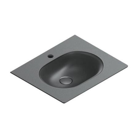 Catalano Sfera Раковина консоль 60x50см, с 1 отв., цвет: черный матовый