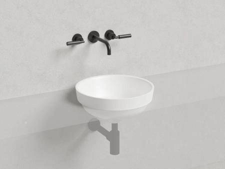 Раковина Salini MAREA 03 S-Stone матовая 42x42 1802203M полувстраиваемая