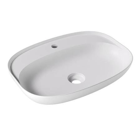 Alice Form Oval Раковина 60x45х12см., накладная, 1 отв., цвет: белый матовый