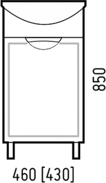 Тумба Corozo Монро 45, Уют 45(раковина отдельно)