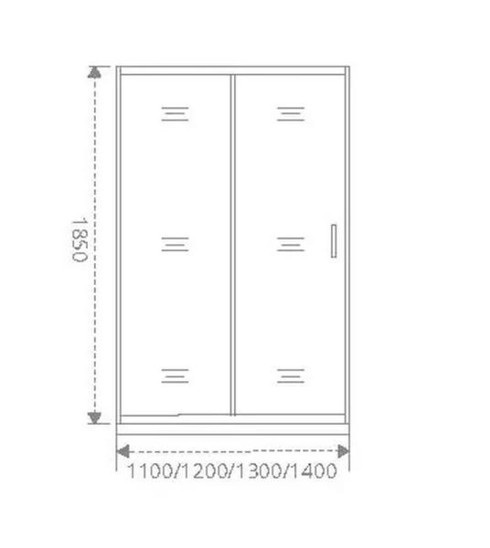 Боковая часть GOOD DOOR NEO SP-80-C-CH 80 прозрачное
