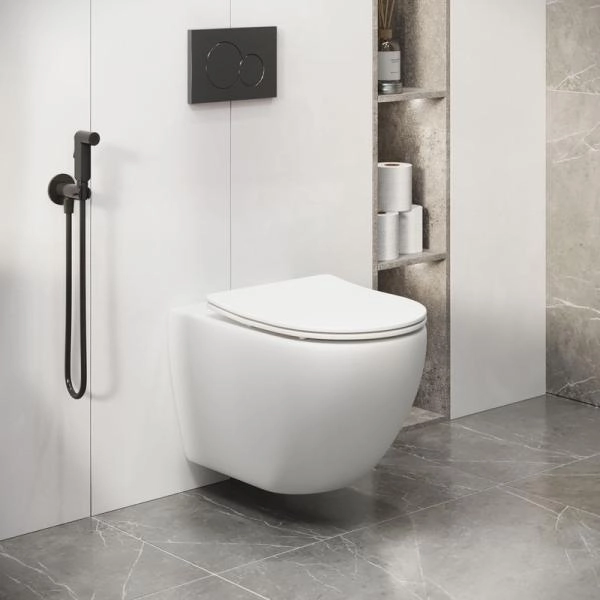 Унитаз Grossman GR-4411MS Color (550*365*395) БЕЛЫЙ МАТОВЫЙ подвесной Безободковый