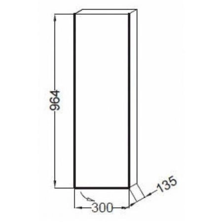 Пенал Jacob Delafon SPHERIK EB1058D-E10 30 см подвесной цвет квебекский дуб