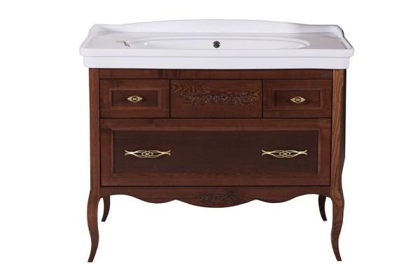 Тумба под раковину ASB-Woodline Модерн 105 Антикварный Орех