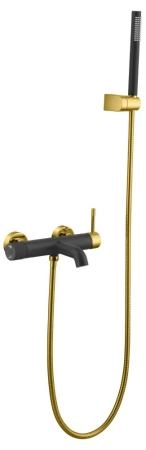 Смеситель для ванны Boheme Uno. Black Gold 463-BG