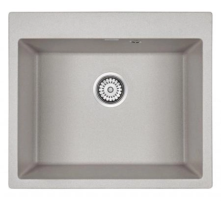 Мойка для кухни Paulmark KANTE, PM106052-GR, серый, 600х520 мм