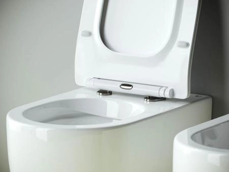 Напольный приставной унитаз Metropol Rimless