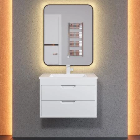 Тумба под раковину для ванной Uperwood Modul 65 см, подвесная, матовая, белая