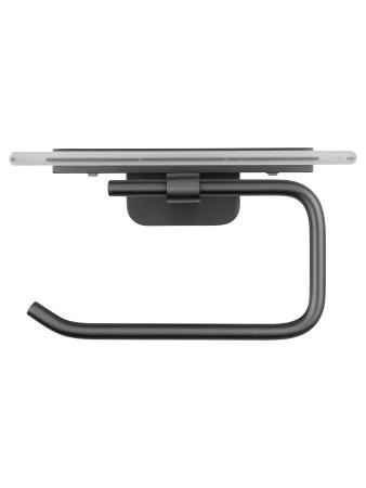 Держатель для туалетной бумаги с полкой WONZON & WOGHAND GRAFFITY, Темный графит (WW-9326)