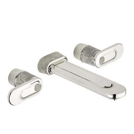 THG CORVAIR A MANETTES FIOR DI BOSCO Смеситель для раковины настенный, c 2 вентилями, внешняя часть, цвет: хром