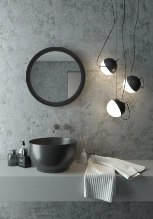 Зеркало Континент Planet black D1000 LED подсветка 6000К бесконтактный сенсор  димир ,Soft touch ЗЛП683