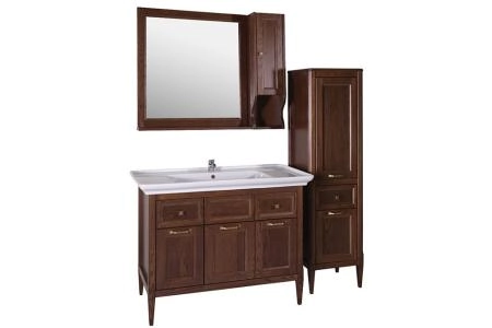 Тумба под раковину ASB-Woodline Гранда 105 Антикварный Орех