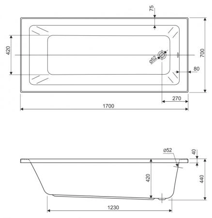Ножки для ванны Cezares LEG-KIT-100 универсальные