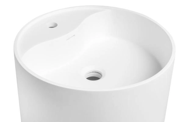 Раковина NT BAGNO NT407 RIMINI 455x455 искусственный камень белый матовый