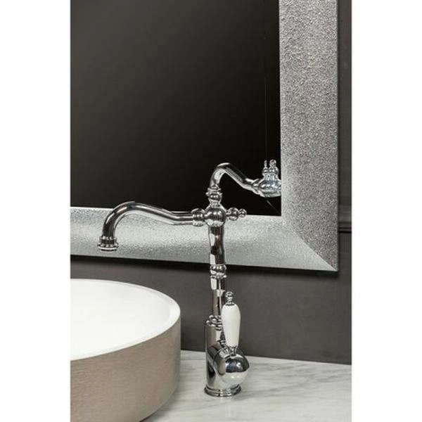 Зеркало Boheme Wind прямоугольное 75х95 532, серебро, пескоструйное напыление ручной работы на раме из массива дерева