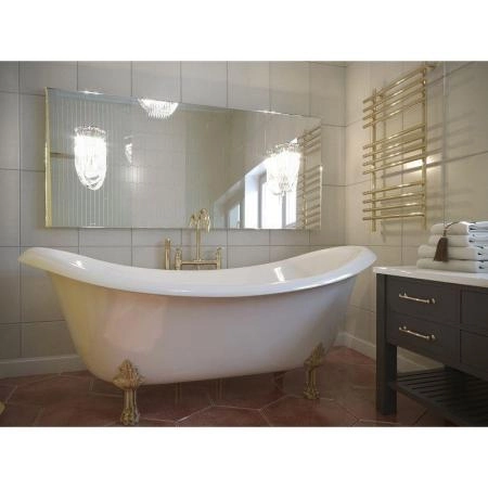 Ванна AquaStone Лиона ножки хром 190х86 иск. камень