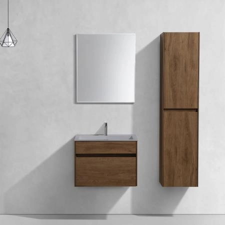 Тумба под раковину Vincea Chiara 600 подвесная, 1 ящик soft-close, цвет T.Oak