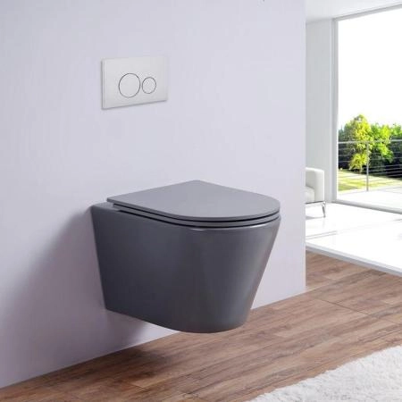 Унитаз Esbano CLAVEL (Matt Grey) подвесной безободковый микролифт