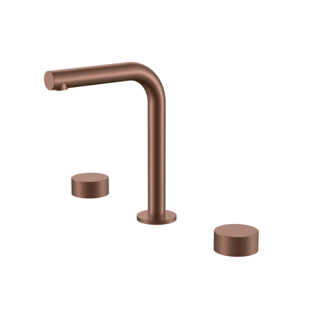 Смеситель на столешницу Boheme STICK SPIRALE на 3 отв. BRUSHED BRONZE 152-BRB.4