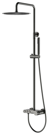 Стойка для душа Boheme STICK Gun Metal c ручкой TOUCH 128-GM.2
