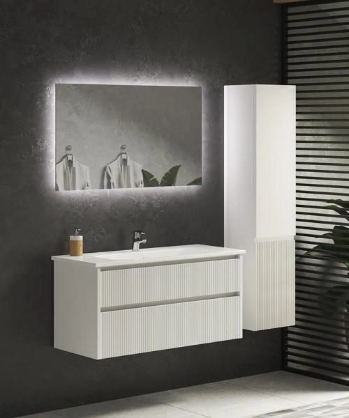 Тумба SANVIT Рольф 2 90 подвесная Белый без раковины