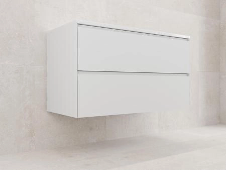 Тумба подвесная Style Line ЛИМА100 эмаль, под раковину LINE 100, 2 ящ., PLUS, белый матовый