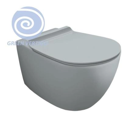 Simas Vignoni Унитаз подвесной 56х36,5см., безободковый, смыв TORNADO (green vertigo), цвет: tela matt