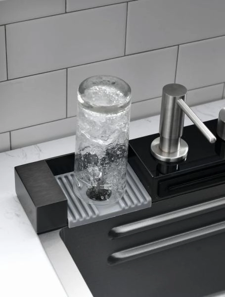 Мойка кухонная Esbano CASCADE-5 750х450х220 оружейная сталь PVD покрытие