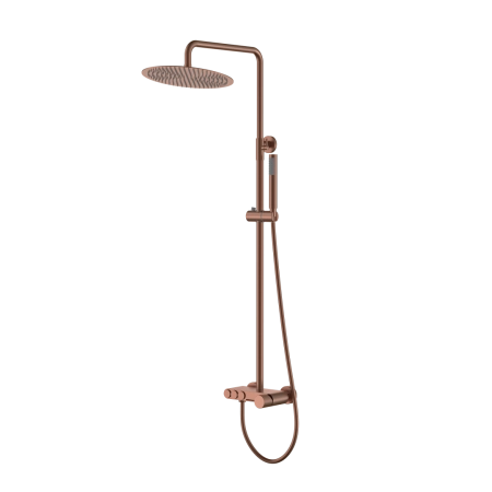Стойка для душа Boheme STICK BRUSHED BRONZE SPIRALE 128-BRB.4