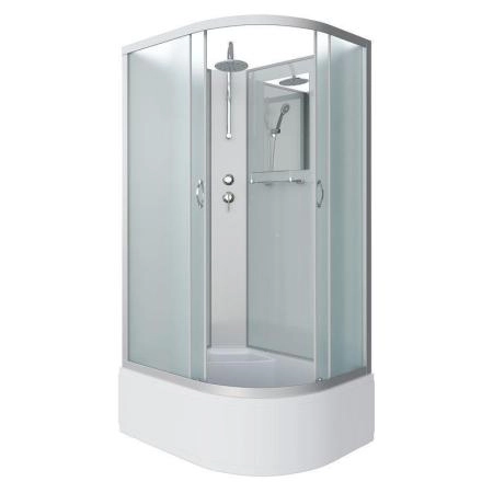 Душевая кабина Niagara NG-2310-14LBKT 1200х800х2100-2400 высокий поддон 40см стекло матовое