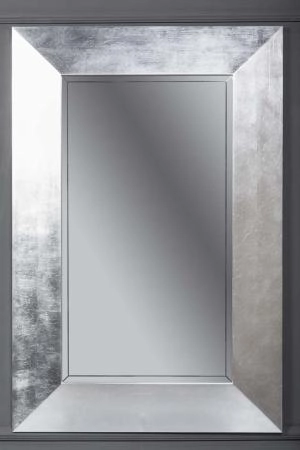 Зеркало Boheme Chelsea 800х1200 поталь серебро с подсветкой ВЫПУКЛОЕ 555