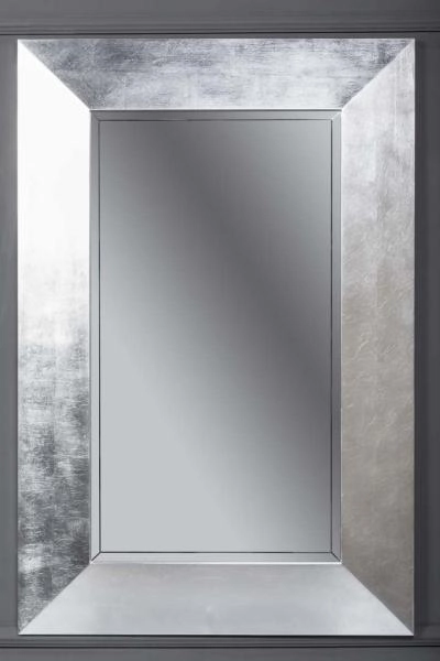 Зеркало Boheme Chelsea 800х1200 поталь серебро с подсветкой ВЫПУКЛОЕ 555