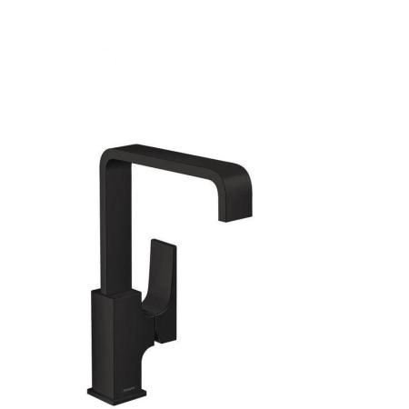Hansgrohe 32511670 Metropol Cмеситель для раковины 226 мм, Push-Open, излив, матовый черный