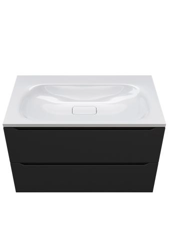 Раковина Uperwood Sunrise Rsunrise80wg0 80 см белая глянцевая без отверстия под смеситель