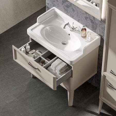 Раковина Kerama Marazzi POMPEI ПОМПЕИ PO.wb.80 подвесная/мебельная 80, белая глянцевая