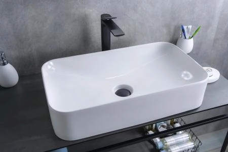 Раковина Gid N9596 61x35 на столешницу белая