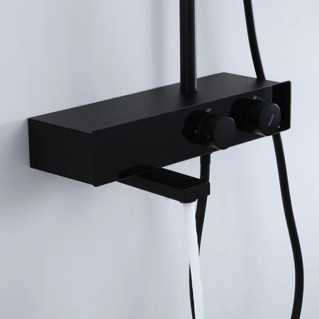 Душевая система GAPPO G2495-16 с термостатом, черный