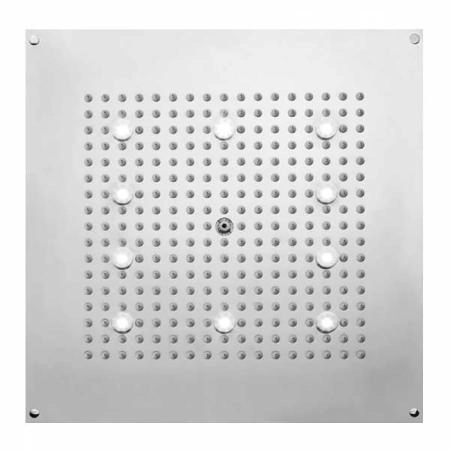 BOSSINI DREAM-CUBE Верхний душ 470 x 470 мм, с 10 LED (белый), блок питания/управления, цвет: Никель шлифованный