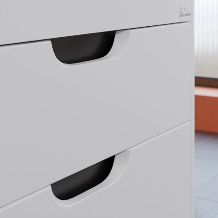 Тумба под раковину для ванной Uperwood Modul 65 см, подвесная, матовая, белая/графит