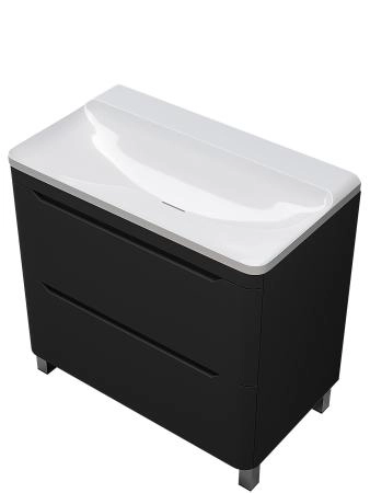 Раковина Uperwood Ocean Rocean80wg0 полувстраиваемая 80 см без отверстия под смеситель белая глянцевая