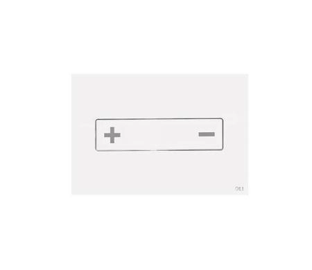 Панель пневматическая двойная OLI OCEANIA 054989, стекло, белый