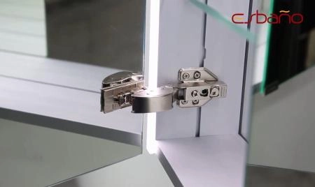 Зеркальный шкаф ESBANO ES-5005 LED подсветка сенсор, с розеткой 500x700X150