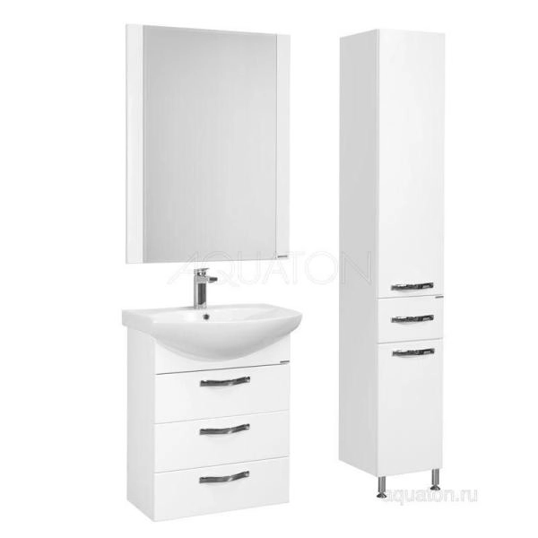 Тумба под раковину Акватон Ария 65 Н цвет белый