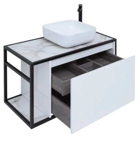 Тумба под раковину Aquanet Nova Lite Loft 90 R белый