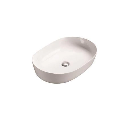 Раковина SantiLine SL-1028 60x41,5 на столешницу керамическая Белый