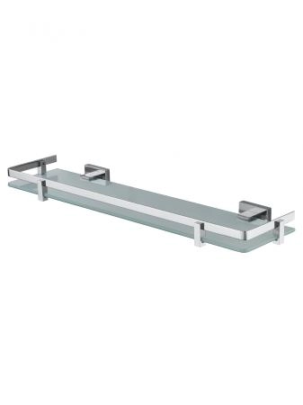 Стеклянная полка для ванной WONZON & WOGHAND FLAT, Хром (WW-9727)