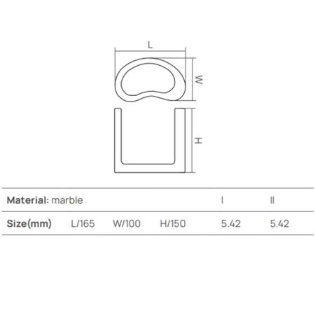 Dea Design Marble Стакан настольный, 11х9хh12см., из мрамора, цвет: Statuario White