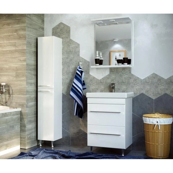 Тумба под умывальник Stella Polar Ванесса 60, 2 ящ., напольная Сомо 60
