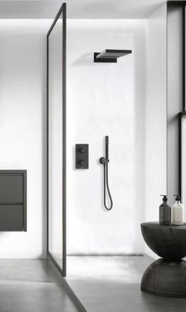 Верхний душ Bossini Manhattan I00570.073 2 режима, цвет черный матовый